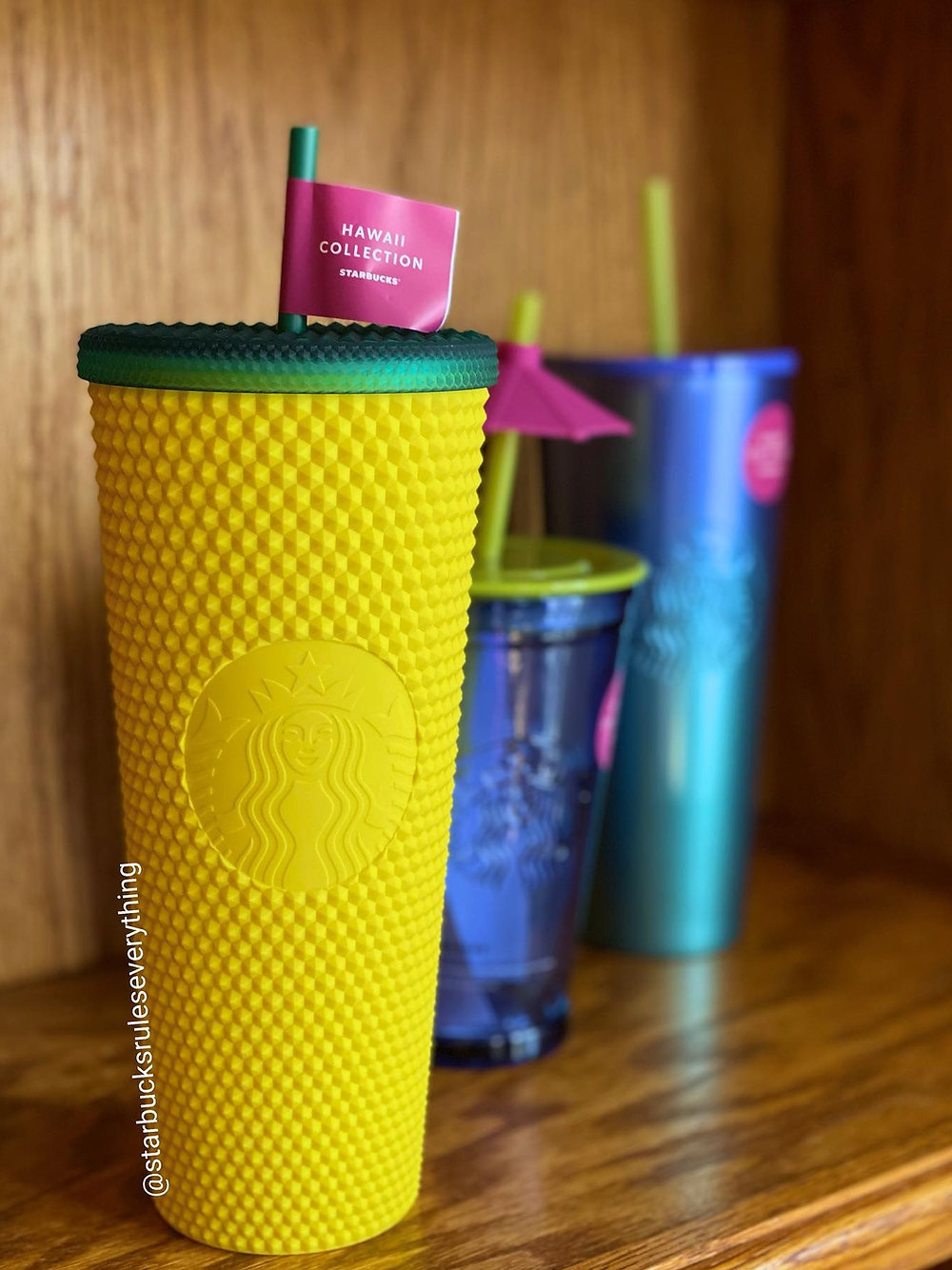 Starbucks Tumbler Pineapple Studded Cup and Key Chain Set -  Israel