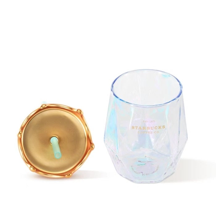 Blue Ocean Series Golden crown 16oz Glass - China