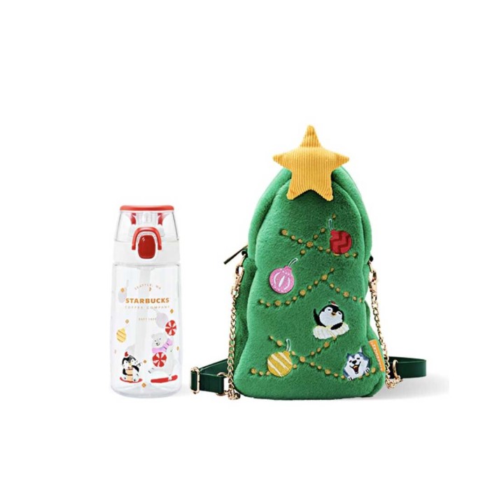 Christmas Holiday Collection Tree 18oz Tumbler Sleeve Bag - Ch