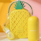Toucan Collection Yellow Pineapple Bag with 7oz Stainless Steel Tumbr    - China