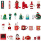 Christmas Holiday Collection Stocking Purse 7oz Stainless SET - China