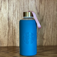 *Imperfect* Blue Glass Water Bottle Silicone Wrap - Mexico