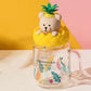 Toucan Collection Yellow Bear Mason Jar 18oz