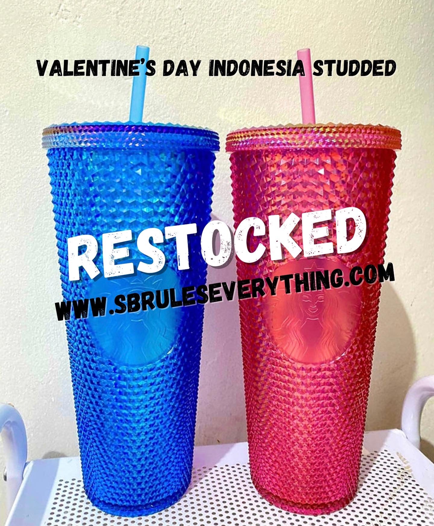 Pink Strawberry & Blue Blueberry Valentine’s Day Studded - Indonesia