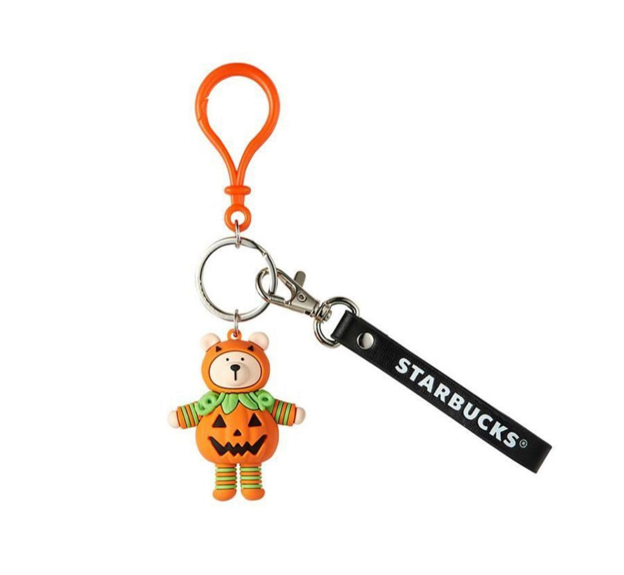 Pumpkin Costume Bear Key Chain