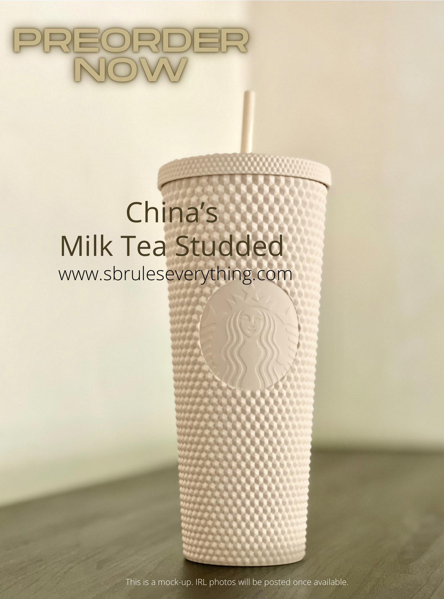Milk Tea Off White Studded - China