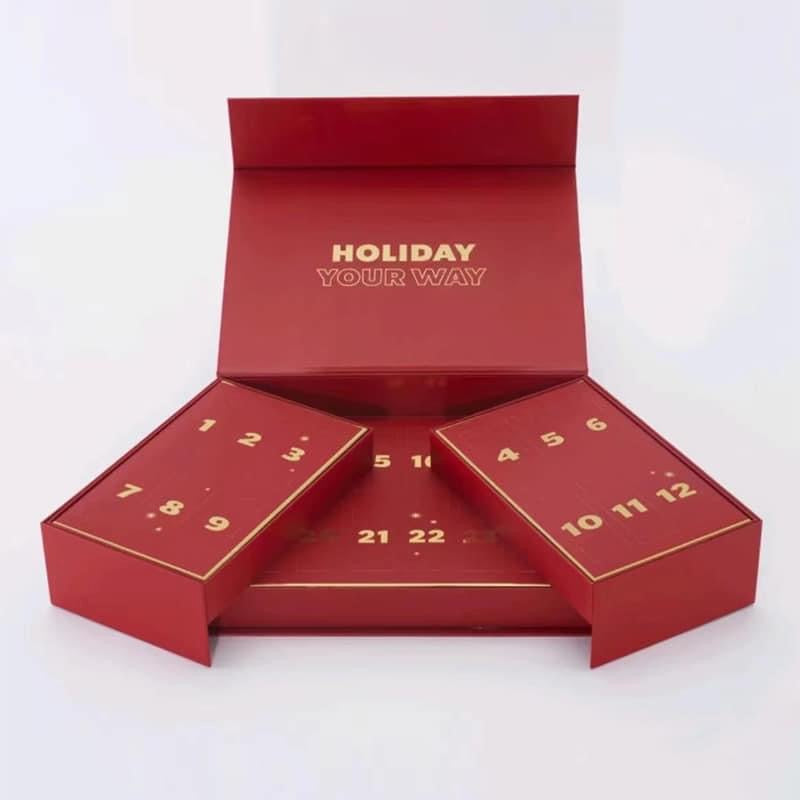 24 Ornament Advent Calendar Studded Keychain Holiday - China